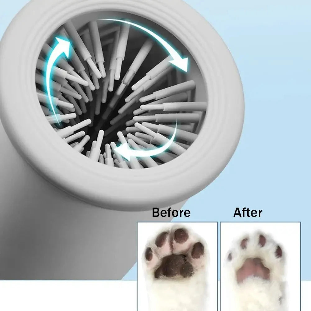 Smart Fully Automatic Pet Paw Washer Low Noise Electric Dog Paw Cleaner Quick Clean USB Rechargeable