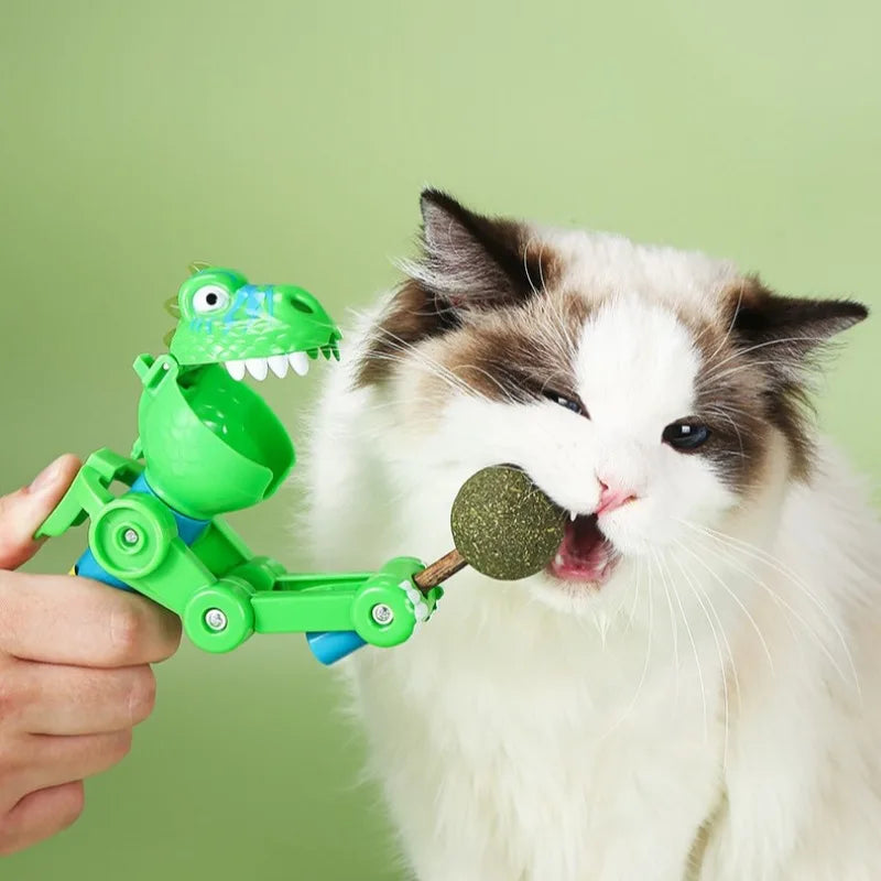 Cat Toys Pet Teaser Stick Dinosaur Robot Teaser Interactive Toys Cat Toys Catnip Creative Dog Toys Pet Supplies