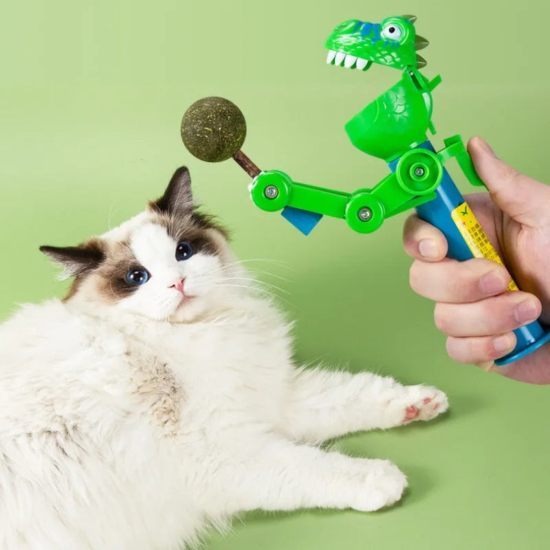Cat Toys Pet Teaser Stick Dinosaur Robot Teaser Interactive Toys Cat Toys Catnip Creative Dog Toys Pet Supplies