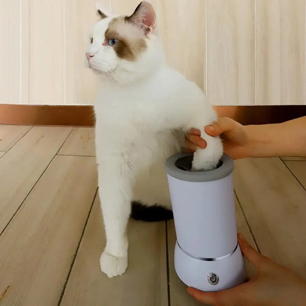 Smart Fully Automatic Pet Paw Washer Low Noise Electric Dog Paw Cleaner Quick Clean USB Rechargeable