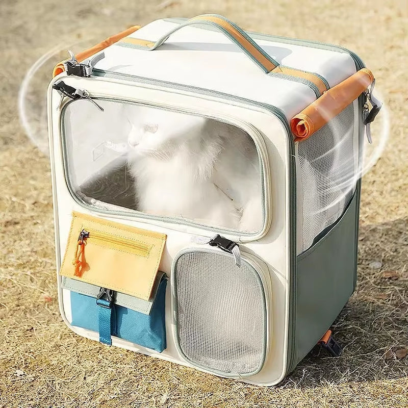 Extra Large Portable Pet Trolley Case, Detachable Dog Trolley Case, Large Foldable Pet Bag Cat Travel Carrier Bag